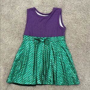 Purple and Green  Little Mermaid Dress